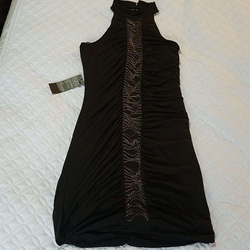 Guess black halter dress